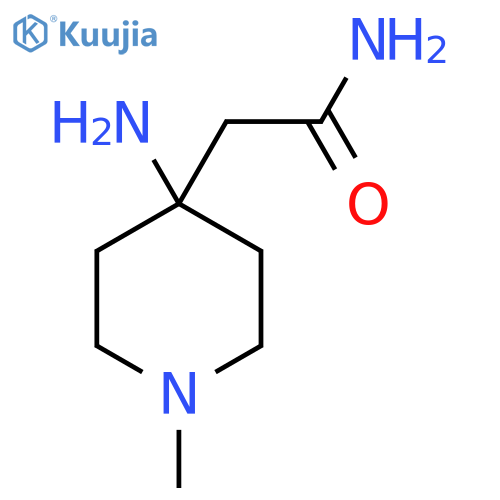 2-(4-amino-1-methylpiperidin-4-yl)acetamide structure