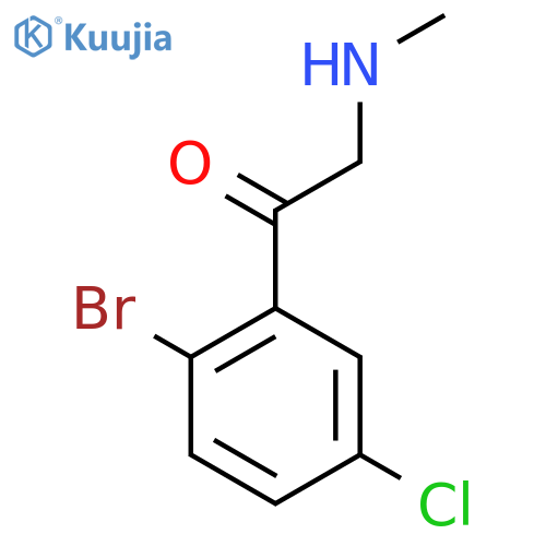 1-(2-bromo-5-chlorophenyl)-2-(methylamino)ethan-1-one structure