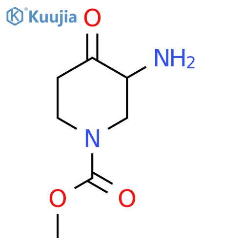 Methyl 3-amino-4-oxopiperidine-1-carboxylate structure