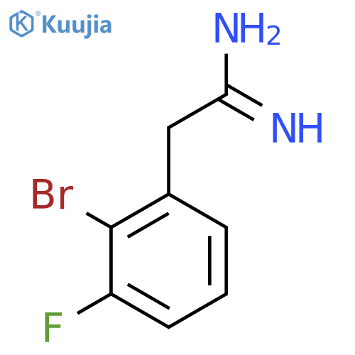 2-(2-bromo-3-fluorophenyl)ethanimidamide structure