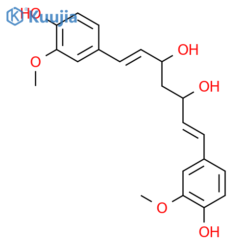 1,6-Heptadiene-3,5-diol, 1,7-bis(4-hydroxy-3-methoxyphenyl)- structure