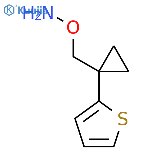O-{1-(thiophen-2-yl)cyclopropylmethyl}hydroxylamine structure