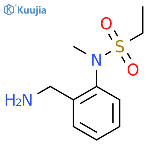N-2-(aminomethyl)phenyl-N-methylethane-1-sulfonamide structure