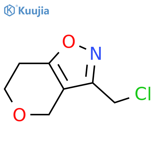 3-(chloromethyl)-4H,6H,7H-pyrano[3,4-d][1,2]oxazole structure