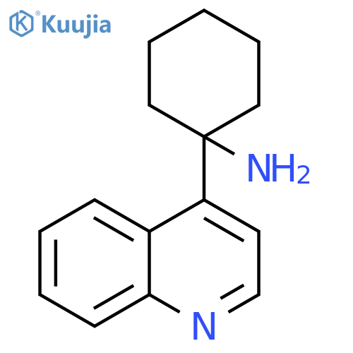 1-(quinolin-4-yl)cyclohexan-1-amine structure