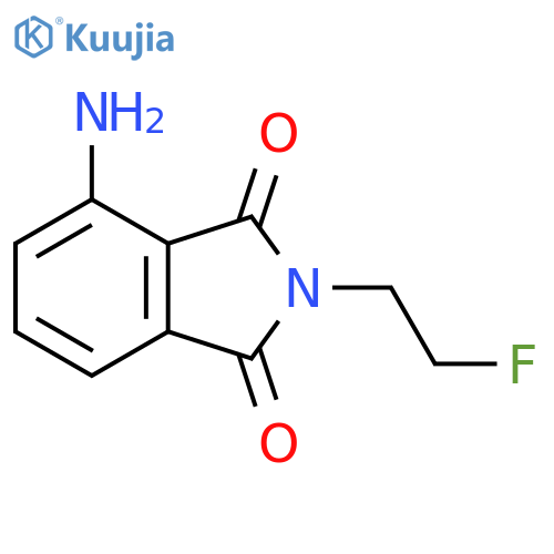 4-amino-2-(2-fluoroethyl)-2,3-dihydro-1H-isoindole-1,3-dione structure