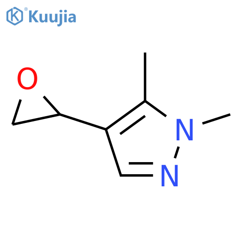 1,5-dimethyl-4-(oxiran-2-yl)-1H-pyrazole structure