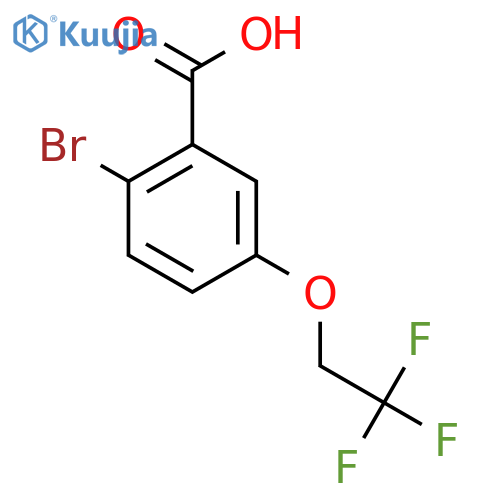 2-Bromo-5-(2,2,2-trifluoroethoxy)benzoic acid structure