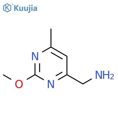 (2-methoxy-6-methylpyrimidin-4-yl)methanamine structure