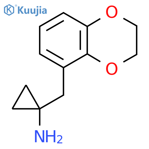 1-(2,3-dihydro-1,4-benzodioxin-5-yl)methylcyclopropan-1-amine structure