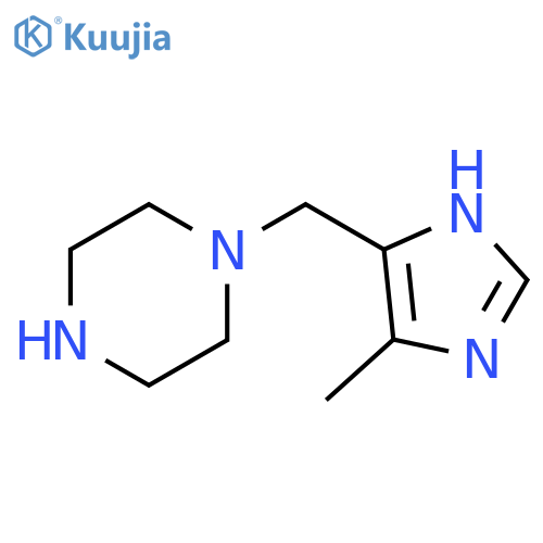 1-(4-methyl-1H-imidazol-5-yl)methylpiperazine structure