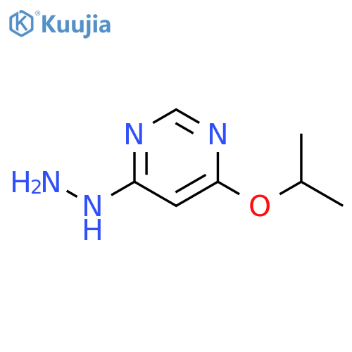 4-HYDRAZINYL-6-(PROPAN-2-YLOXY)PYRIMIDINE structure