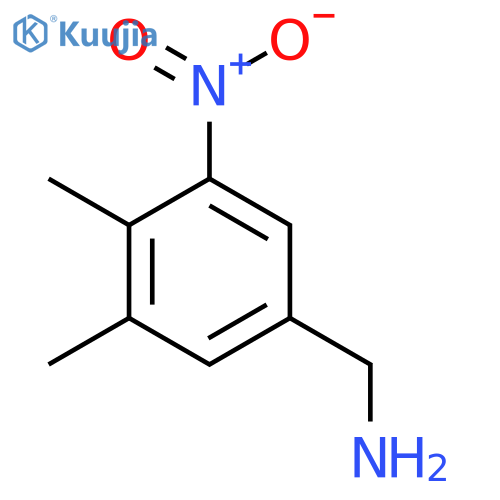 3,4-Dimethyl-5-nitrobenzylamine structure