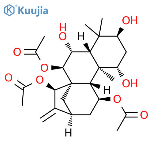 Kaur-16-ene-1,3,6,7,11,15-hexol,7,11,15-triacetate, (1a,3b,6a,7b,11b,15b)- (9CI) structure