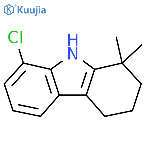 8-chloro-1,1-dimethyl-2,3,4,9-tetrahydro-1H-carbazole structure