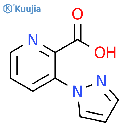 3-(1H-pyrazol-1-yl)pyridine-2-carboxylic acid structure