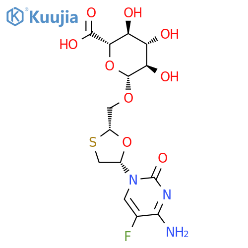 (-)-Emtricitabine O-b-D-glucuronide structure
