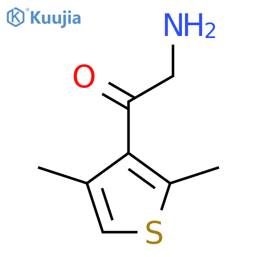 2-Amino-1-(2,4-dimethylthiophen-3-yl)ethan-1-one structure