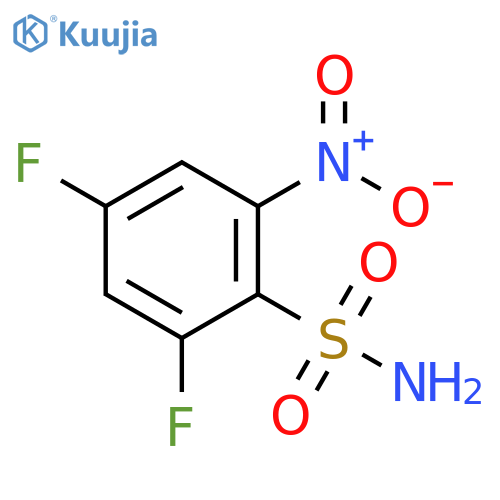 2,4-difluoro-6-nitrobenzene-1-sulfonamide structure