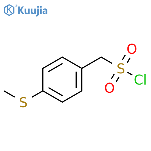 4-(methylsulfanyl)phenylmethanesulfonyl chloride structure