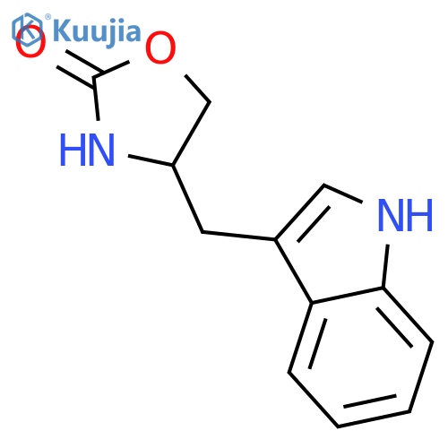 (S)-4-((1H-Indol-3-yl)methyl)oxazolidin-2-one structure