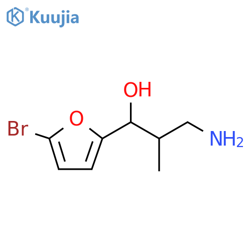 2-Furanmethanol, α-(2-amino-1-methylethyl)-5-bromo- structure