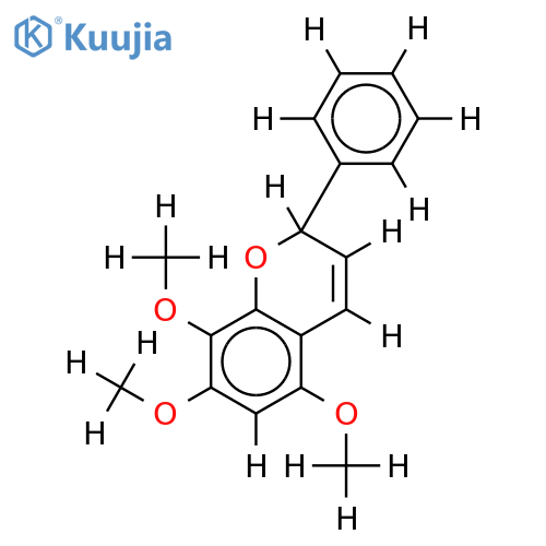 (+_)-Tri-Me ether:-5,7,8-Trihydroxy-3-flavene structure