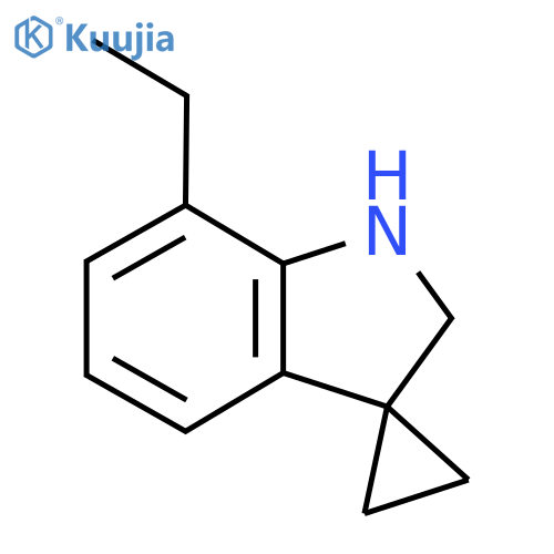 7'-Ethyl-1',2'-dihydrospiro[cyclopropane-1,3'-indole] structure