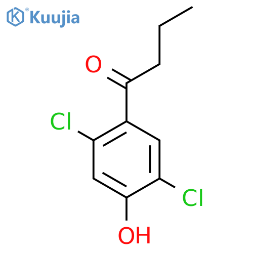 1-(2,5-Dichloro-4-hydroxyphenyl)butan-1-one structure
