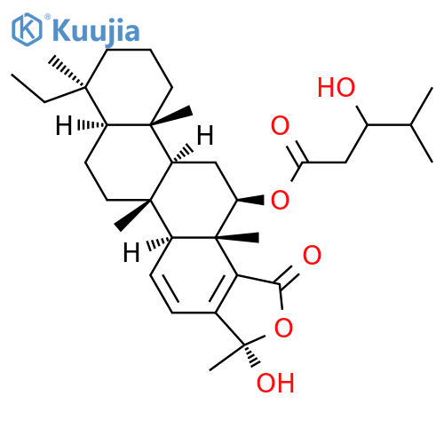 12,24-Dihydroxy-20,24-dimethyl-15,17-scalaradien-25,24-olide; (12β,24α)-form, 12-O-(3-Hydroxy-4-methylpentanoyl) structure