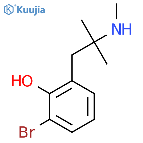 2-bromo-6-2-methyl-2-(methylamino)propylphenol structure