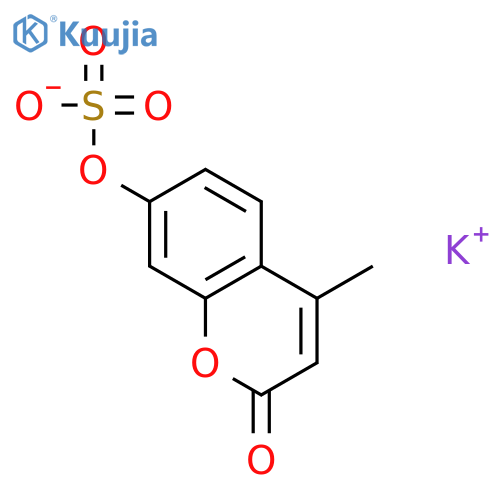 4-Methylumbelliferyl sulfate potassium structure