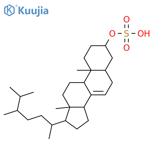 Ergost-7-en-3-ol; (3β,5α,24S)-form, 3-O-Sulfate structure