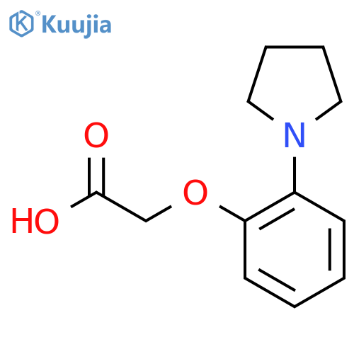 2-2-(pyrrolidin-1-yl)phenoxyacetic acid structure