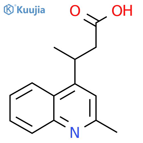 3-(2-methylquinolin-4-yl)butanoic acid structure