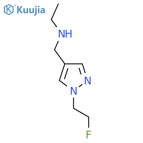 ethyl({[1-(2-fluoroethyl)-1H-pyrazol-4-yl]methyl})amine structure