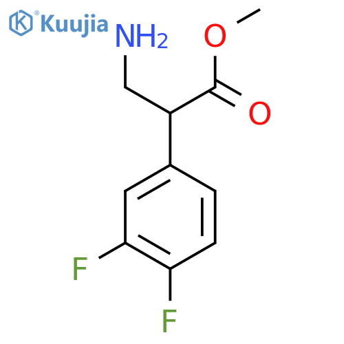 methyl 3-amino-2-(3,4-difluorophenyl)propanoate structure