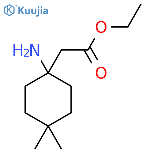 ethyl 2-(1-amino-4,4-dimethylcyclohexyl)acetate structure