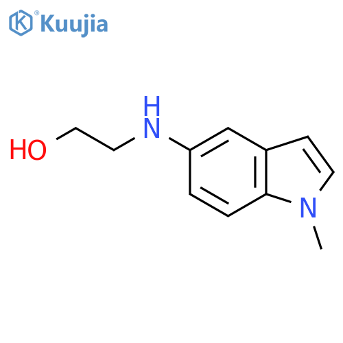 2-(1-methyl-1H-indol-5-yl)aminoethan-1-ol structure