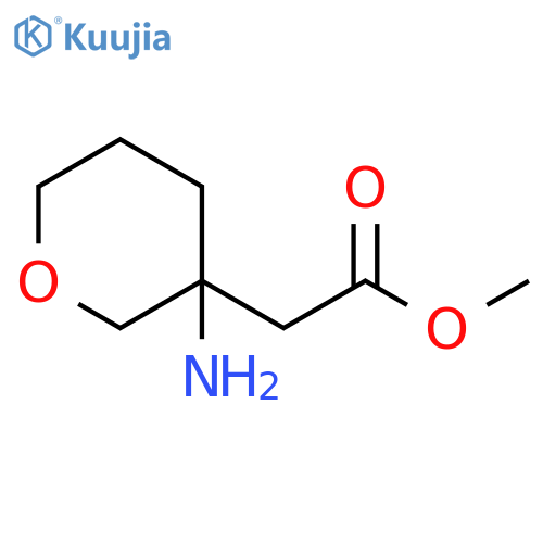 methyl 2-(3-aminooxan-3-yl)acetate structure