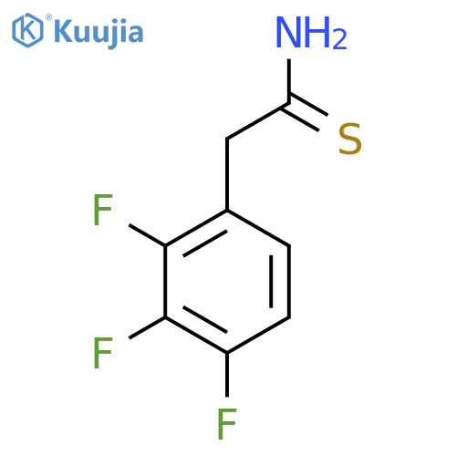 2-(2,3,4-trifluorophenyl)ethanethioamide structure