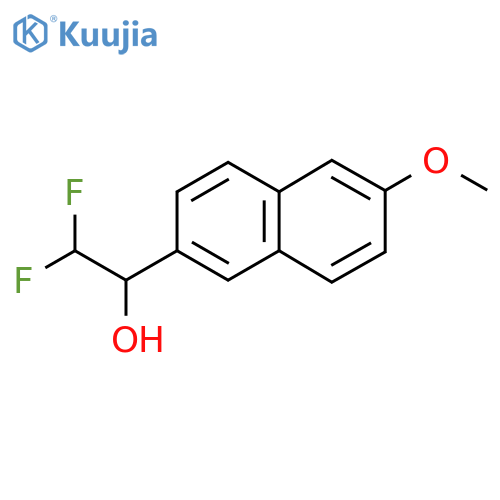 2,2-difluoro-1-(6-methoxynaphthalen-2-yl)ethan-1-ol structure