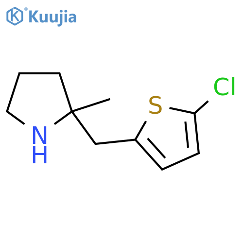 2-[(5-Chlorothiophen-2-yl)methyl]-2-methylpyrrolidine structure