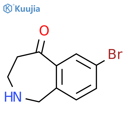 7-bromo-2,3,4,5-tetrahydro-1H-2-benzazepin-5-one structure