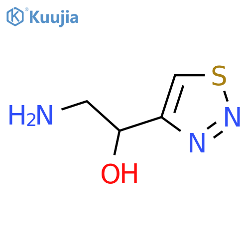 2-amino-1-(1,2,3-thiadiazol-4-yl)ethan-1-ol structure