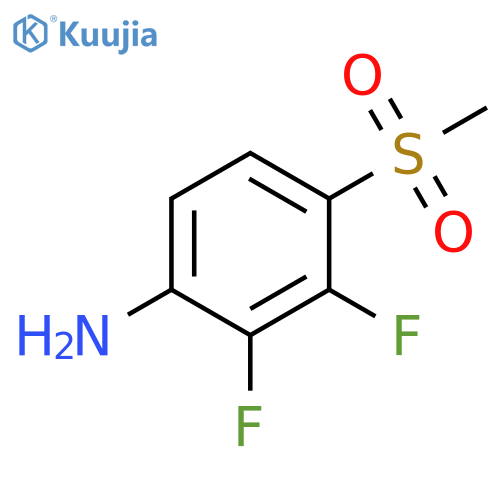 2,3-Difluoro-4-(methylsulfonyl)aniline structure