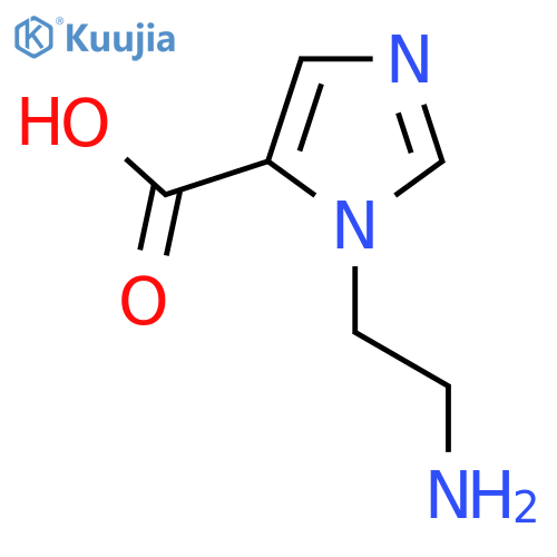 1-(2-Aminoethyl)-1H-imidazole-5-carboxylic acid structure