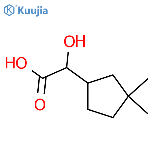 2-(3,3-dimethylcyclopentyl)-2-hydroxyacetic acid structure