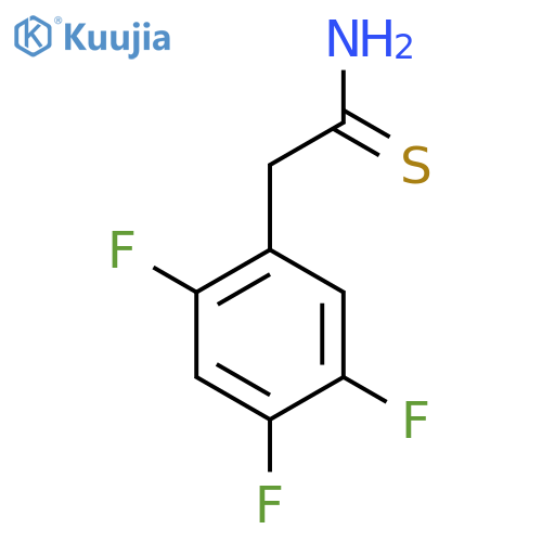 2-(2,4,5-trifluorophenyl)ethanethioamide structure