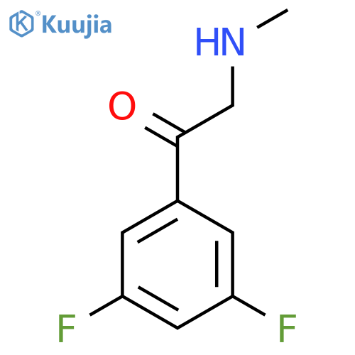 1-(3,5-difluorophenyl)-2-(methylamino)ethan-1-one structure